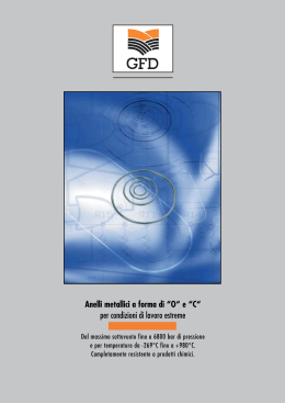 Anelli metallici a forma di “O“ e “C“ - GFD