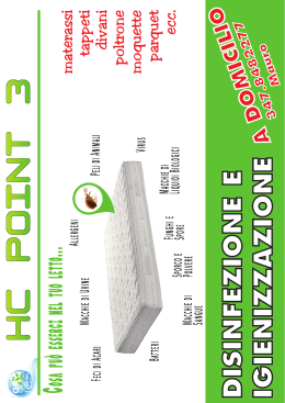 HC Point 3 - Igienizzazione materassi - Lavanderia - Cesena