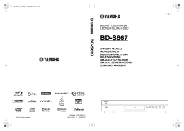 BD-S667 - Yamaha Downloads