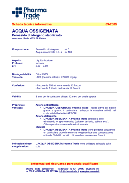 ACQUA OSSIGENATA - Pharma Trade Company