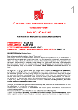 3rd INTERNATIONAL COMPETITION OF BAILE