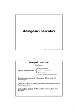 Analgesici narcotici