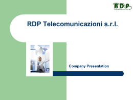RDP Telecomunicazioni s.r.l.