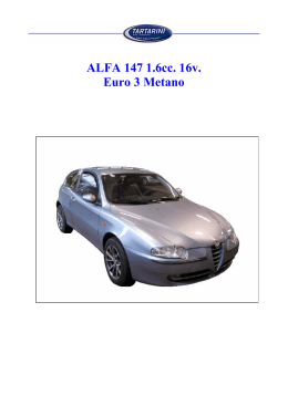 ALFA 147 1.6cc. 16v. Euro 3 Metano