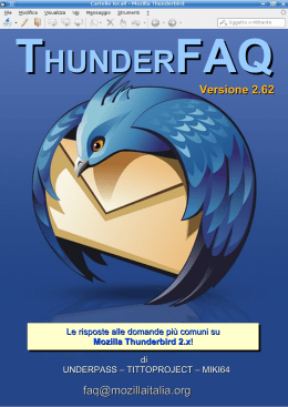 THUNDERFAQ - Mozilla Italia