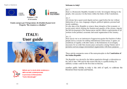 ITALY: User guide