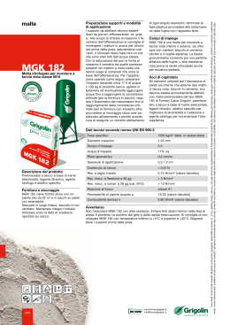 MGK 182 - Fornaci Calce Grigolin SpA
