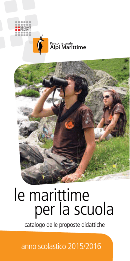 le marittime per la scuola - Parco Naturale Alpi Marittime
