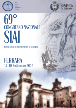 Programma definitivo - SIAI - Società Italiana di Anatomia e Istologia