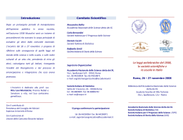 Programma/Invito - Società Italiana per il Progresso delle Scienze