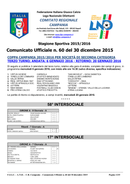 cu 60 2015-2016 - Comitato Regionale Campania