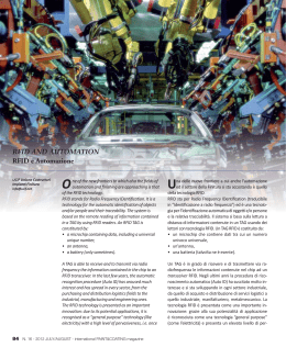 RFID AND AUTOMATION RFID e Automazione One of the