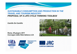 SUSTAINABLE CONSUMPTION AND PRODUCTION IN THE