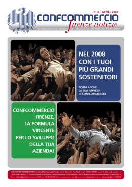 Periodo estivo 2008 - Confcommercio Firenze