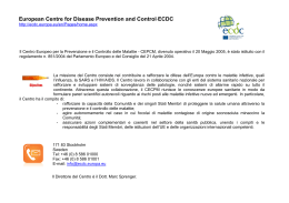 European Centre for Disease Prevention and Control-ECDC