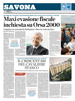 Maxi evasione fiscale inchiesta su Orsa 2000