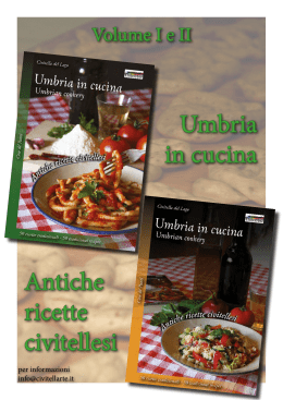 Umbria in cucina Antiche ricette civitellesi