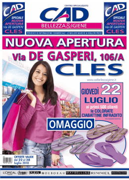 LUGLIO - CAD Bellezza & Igiene