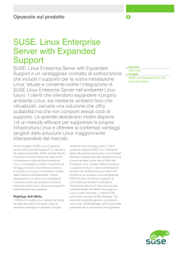 SUSE® Linux Enterprise Server with Expanded Support
