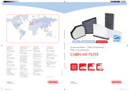 Cabin air filter catalogue 2014