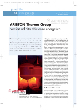 ARISTON Thermo Group comfort ad alta efficienza energetica