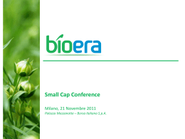 Presentazione Small Cap Conference 21/11/2011