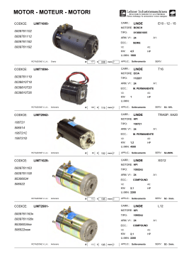 Catalogo motori x carr - Lehner Industriemaschinen