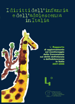 I diritti dell`infanzia e dell`adolescenza in Italia. 4° Rapporto di