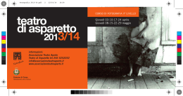 Fotografia 2013-14 - Associazione Teatro Aperto di Asparetto