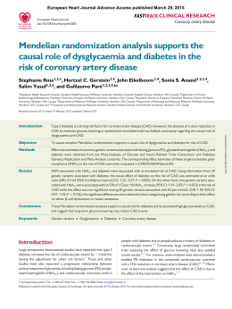 Mendelian randomization analysis supports the causal role of
