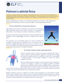 Polmoni e attività fisica - European Lung Foundation