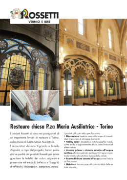 Restauro chiesa P.za Maria Ausiliatrice