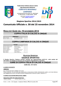 cu 50 2014-2015 - Comitato Regionale Campania