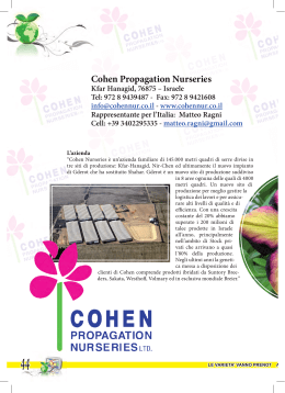 Cohen Propagation Nurseries