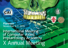 X Annual Meeting - Computer Aided Implantology Academy