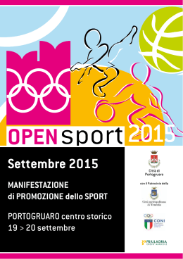 Open Sport 2015 - Comune di Portogruaro
