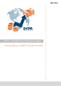 Introduzione a Sepa Credit Transfer