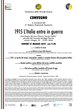 1915 L`Italia entra in guerra