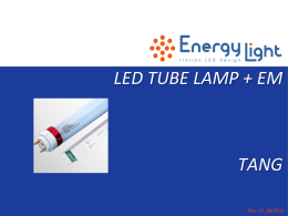 specifiche tecniche tubo led t8