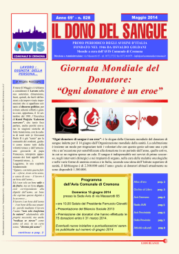 Il Dono del Sangue - Comune di Madignano