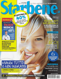 Starbene – 15 Dicembre 2014 - Istituto Dermoclinico Vita Cutis