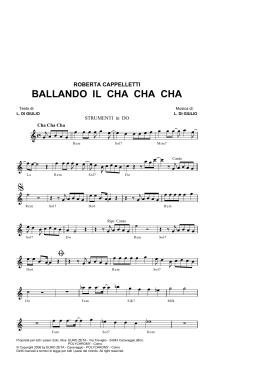 BALLANDO IL CHA CHA CHA - Edizionimusicali, Lino di Giulio