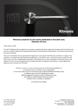 Ritmonio presents its last series dedicated to the bath area