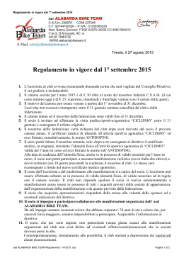 asd ALABARDA BIKE TEAM Regolamento 1-9-2015