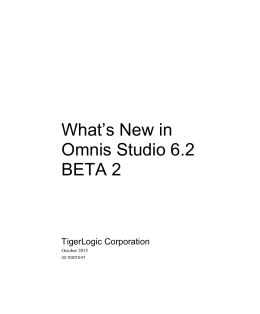 What`s New in Studio 6.2