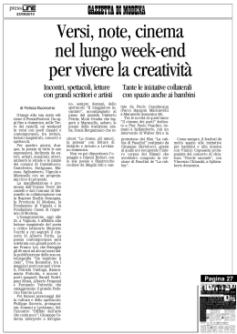 Gazzetta di Modena – 23.09.2010 Iniziative