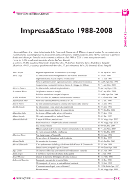 Impresa&Stato 1988-2008 - Camera di Commercio di Milano