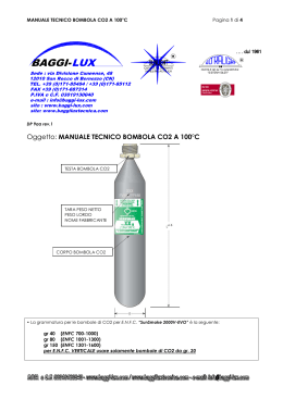 MANUALE TECNICO BOMBOLA CO2 100°C - BAGGI-LUX