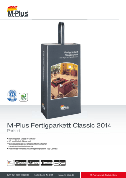 M-Plus Fertigparkett Classic 2014