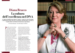 La cultura dell`eccellenza nel DNA Diana Bracco